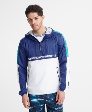 Superdry Streetsport Overhead Férfi Kabát Kék | WFKJT0347